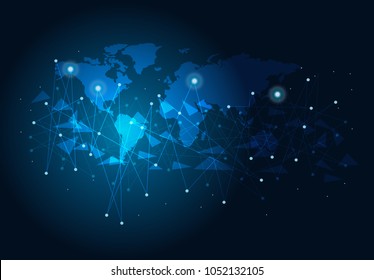 abstract internet connection network technology graphic design. concept background
