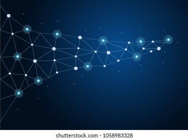 abstract internet connection network technology graphic design. concept background