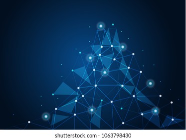 abstract internet connection network technology graphic design. concept background