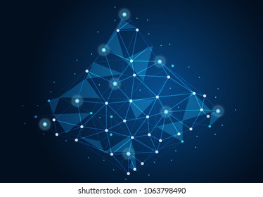 abstract internet connection network technology graphic design. concept background