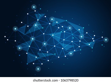 abstract internet connection network technology graphic design. concept background
