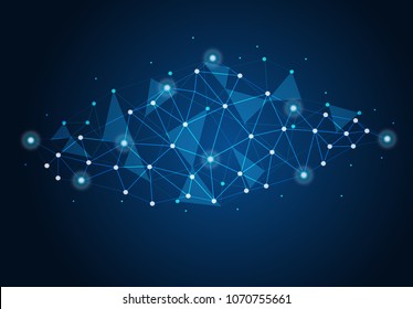 abstract internet connection network technology graphic design. concept background