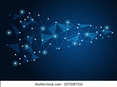 abstract internet connection network technology graphic design. concept background