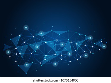 abstract internet connection network technology graphic design. concept background