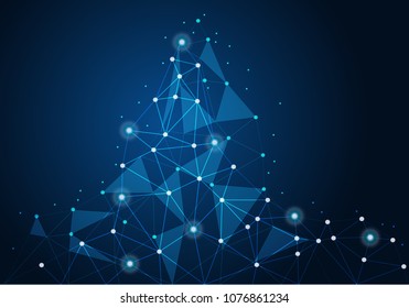 abstract internet connection network technology graphic design. concept background