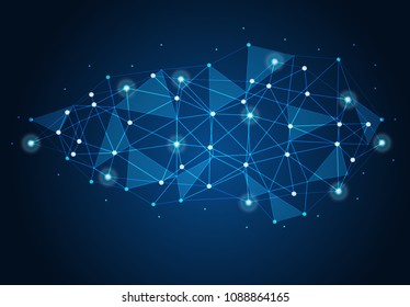 abstract internet connection network technology graphic design. concept background