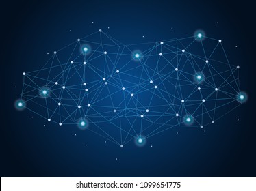 abstract internet connection network technology graphic design. concept background