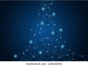 abstract internet connection network technology graphic design. concept background