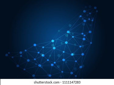 abstract internet connection network technology graphic design. concept background