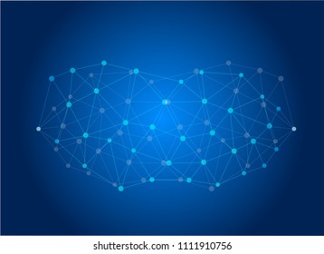 abstract internet connection network technology background.graphic design vector