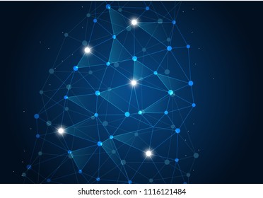 abstract internet connection network technology graphic design. concept background