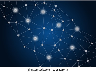 abstract internet connection network technology graphic design. concept background