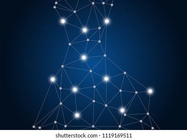 abstract internet connection network technology graphic design. concept background