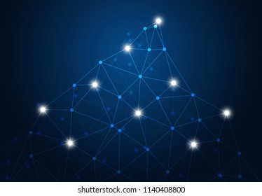 abstract internet connection network technology graphic design. concept background