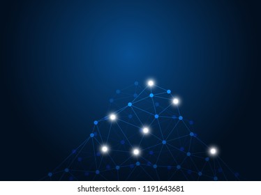 abstract internet connection network technology graphic design. concept background