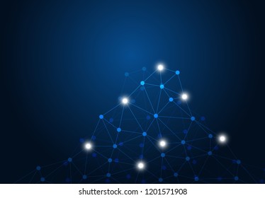 abstract internet connection network technology graphic design. concept background