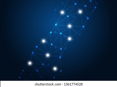abstract internet connection network technology graphic design. concept background