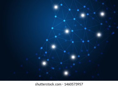 abstract internet connection network technology graphic design. concept background