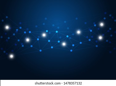 abstract internet connection network technology graphic design. concept background