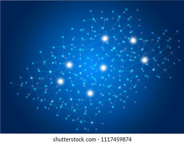 abstract internet connection network technology.line graphic design vector.digital concept background