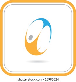 Resumen de iconos de Internet. Conjunto naranja. Simplemente cambia. Ilustración vectorial.