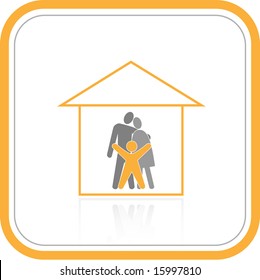 Resumen de iconos de Internet. Conjunto naranja. Simplemente cambia. Ilustración vectorial.