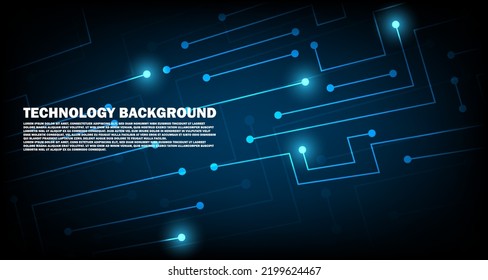 Abstract internet network connection design. Vector illustration molecule,Connected lines with dots and futuristic concept ,technology on blue background. EP.2.hi-tech communication concept innovation