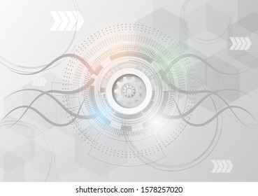 abstract internet technology digital network arrow design