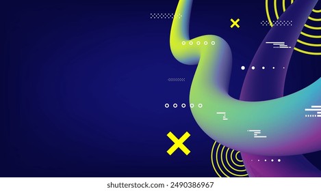 Abstract internet technology digital wave signal. 3D Fiber opical online background vector design