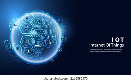 Abstract Internet of things Concept city 5G.IoT (Internet of Things) communication network Innovation Technology Concept Icon. Connect wireless devices and networking Innovation Technology.