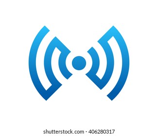 Abstract Internet Zone Connection Symbol