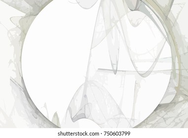Abstract interplay of curves, colors and lights