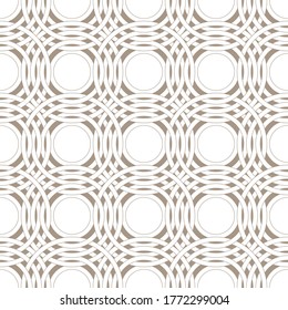 Abstract intersecting rings seamless pattern. Pattern for home textiles and clothes. Stock vector illustration.