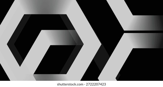 Patrón geométrico entrelazado Abstractas del chevrón en fondo negro