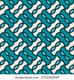 Linha entrelaçada abstrata padrão curvilíneo repetível plano de fundo
