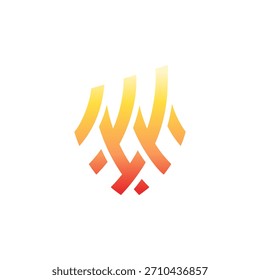 Rama Abstractas entrelazada de la raíz y del fuego que se eleva el Vector del diseño del logotipo del símbolo de Elevate