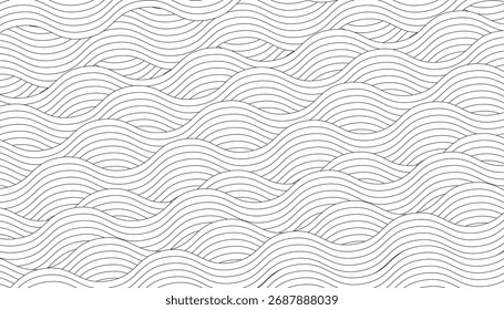 Abstract interwaving lines. modern simple line geometric pattern. simple wave line abstract background. noodle wavy lines. striped surface
