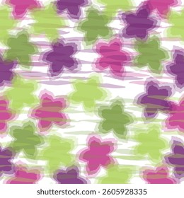 Abstract intricate flower design. Marble pattern with floral background.  Grunge textured abstract art vector illustration