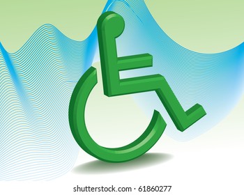 Abstract invalid symbol - illustration