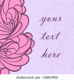 Abstract invitation card.