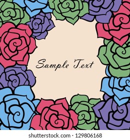 Abstract invitation card