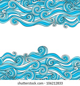 Abstract invitation card. Template frame design for card.