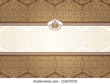 abstract invitation frame vector illustration