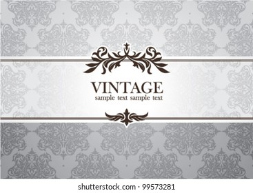 abstract invitation frame vector illustration