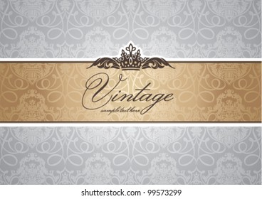 abstract invitation frame vector illustration