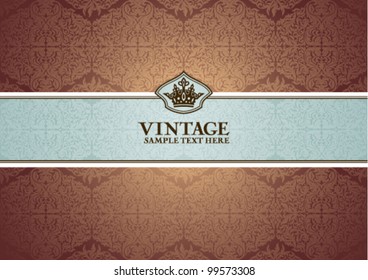 abstract invitation frame vector illustration