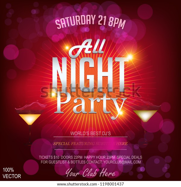 Abstract Invitation Vector Party Festival Presentation Stock Vector ...