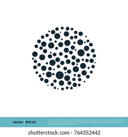 Abstract Ion / Molecule Icon Vector Logo Template Illustration Design. Vector EPS 10.