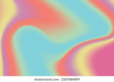 Abstract Iridescence Holographic Background Pastel Gradient. Trendy Modern Design Gradient Holographic texture