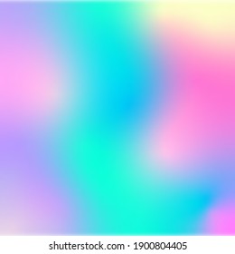 Abstract iridescent background. Vector illustration. Design for backdrop, phone wallpaper, application design, website interface.